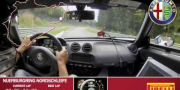 Полноэкранное видео о круге Alfa Romeo 4C в Нюрбургринге за 8:04